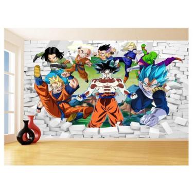 Imagem de Papel De Parede 3D Dragon Ball Goku Vegeta Anime 3,5M Dbz29 - Você Dec