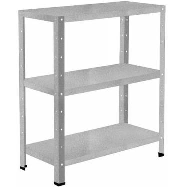 Imagem de Estante Para Sala Almoxarifado Estoque Escritório Cozinha Com 3 Bandej