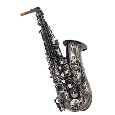 Imagem de Saxofone alto profissional Saxofone E-Flat Instrumento Musical Esculpido à Mão Saxofone Alto