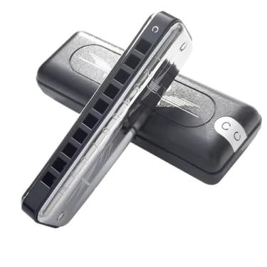 Imagem de Gaita diatônica profissional para iniciantes adultos 10 furos azuis 20 tons