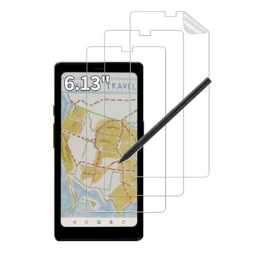 Imagem de FJIASTB Pacote com 3 protetores de tela macios para Onyx Boox P6 Pro eReader de 15,3 cm, película suave com sensação de papel, fácil de instalar, sem bolhas, antiarranhões
