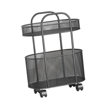 Imagem de Ｂｅｓｇａ Rolling Cart Book Rack de Armazenamento Prateleira de Livros Multiuso com Estantes Móveis de Rodas para Lavanderia de Escritório Domer