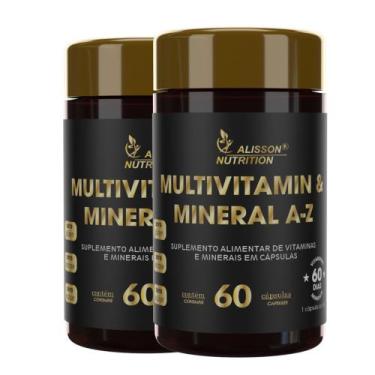 Imagem de Multivitamínico Multimineral A-z 2x60 cápsulas Alisson Nutrition