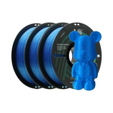 Imagem de Filamento De Impressora 3D Liso De 1,75mm HP3DF 3 Rolos 3kgs Compatíve