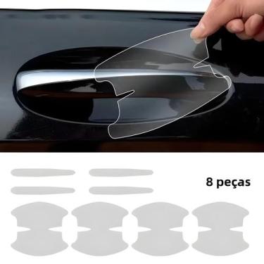 Imagem de Adesivos Protetores Transparentes Universais Para Maçanetas De Carro 8