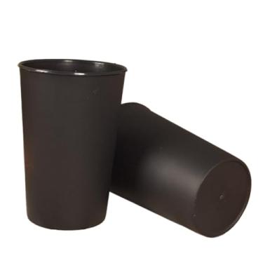 Imagem de Copos de plástico resistentes da cor para a lembrança durável do partido da escola(COPO PRETO - 10un)