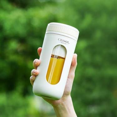 Imagem de Liquidificador Portátil 300ml Recarregável com Bateria 1500mAh, Rotação 18000 RPM, Carregamento USB, Compacto e Leve, Ideal para Sucos, Shakes, Vitaminas, Viagens, Atividades ao Ar Livre