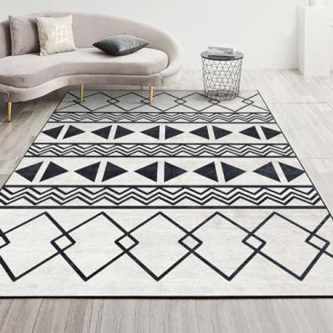 Imagem de Tapetes de varanda para ambientes externos à prova d'água, 10 x 15 cm, resistentes ao clima, para ambientes externos, tapete geométrico, antiderrapante, de veludo, para jardim, deck e acampamento