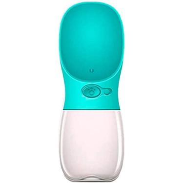 Imagem de Bebedouro Garrafa Água Pet Cães Gatos Cachorro Agua Portátil Passeios Viagens 350 ML - Vinwer (Branco)