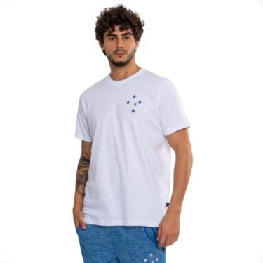 Imagem de Camiseta Oficial Cruzeiro Classica Sintetica - Surf Center, Branco, GG