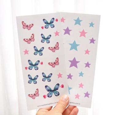 Imagem de Kit Adesivos borboletas - Maiáh Ateliê Gráfico