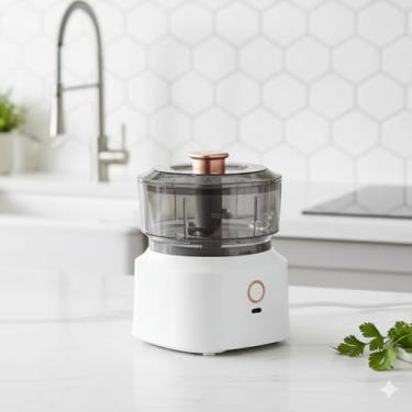 Imagem de Mini Processador Triturador Moedor de Temperos Elétrico Portátil 350ml