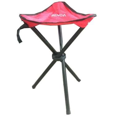 Imagem de Banqueta Dobrável Articulada para Camping Acampamento - BENOA, Vermelh