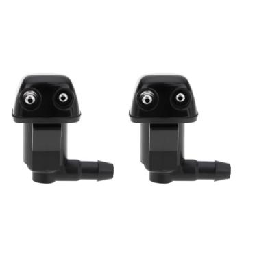 Imagem de YINETTECH 2 peças de bocais de lavagem de para-brisa dianteiros 8538112030 compatíveis com Toyota compatível com Yaris, 8538112050