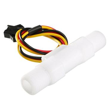 Imagem de uxcell G1/10.2 cm Efeito Hall Sensor de Fluxo de Água Interruptor Contador Medidor de Fluido Contador DC5V 0,2-2,5L/Min SEN-HZ41W