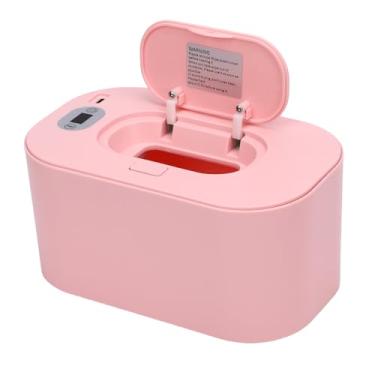 Imagem de AUNMAS Aquecedor de Lenços Umedecidos, Alimentado por USB, Aquecimento Rápido e Uniforme, Aquecedor Portátil de Lenços Umedecidos para Casa, Carro, Exterior (Ajuste de temperatura rosada)