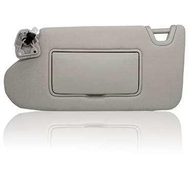 Imagem de NHILES Viseira solar do lado esquerdo do motorista compatível com Nissan Altima 2013 2014 2015 2016 2017 2018 com luz, sem teto solar 96401-3TA2A cor cinza