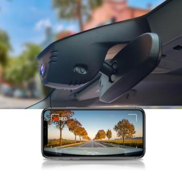 Imagem de Fitcamx Câmera de painel 4K adequada para Chevy Traverse 2019-2023 com escurecimento automático (HD2-9808), aparência de fábrica OEM, vídeo UHD 2160P, WiFi e aplicativo integrados, gravação em loop