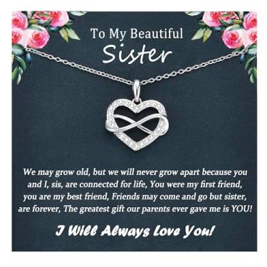 Imagem de EPIRORA Presentes para mãe, esposa, irmã, namorada, filha, neta, sobrinha, amiga, colar com nó de amor, ideias de presente, aniversário, Natal, formatura, mães, dia dos namorados, para mulheres e