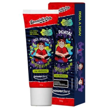 Imagem de Gel Dental Infantil Misterioso Enaldinho Powerdent 50g Sabor Tutti Frutti com Menta Higiene Bucal Kids