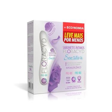 Imagem de Kit Sabonete Íntimo Floracyd Fases - Mulher Madura - Sensitiva 200ml 2 Unidades