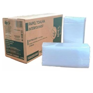 Imagem de Papel Interfolha 100% Celulose 22,5 x 21cm 2 dobras FD Ipel c/2.000 folhas