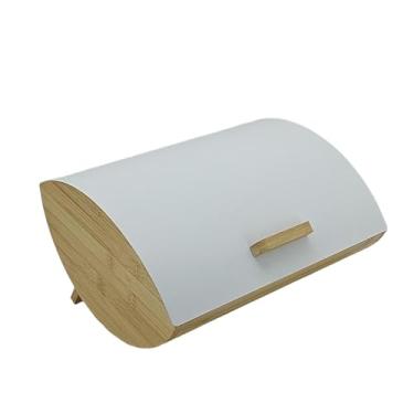 Imagem de Ｂｅｓｇａ Caixa de pão para de cozinha, organizador multifuncional com tampa enrolável, suporte para pães, biscoitos e outros produtos de panificação, 30.5 X 24.5 X 16 Cm