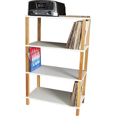 Imagem de Evolukit Estante 72 cm x 39 cm com 3 Prateleiras Branco Moderno para Sala de Estar