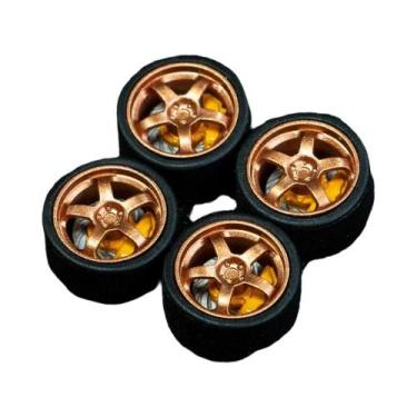 Imagem de Rodas De Resina Em Escala 1:64 Com Pneus De Borracha Para Hot Wheels M