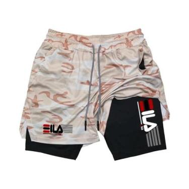 Imagem de Shorts De Corrida Masculinos De Secagem Rápida E Respirável, Compressã