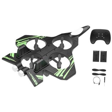 Imagem de Dynwave Avião planador de controle remoto, acessório para sacolinha de, presente prático para crianças, avião a jato de controle remoto com luz, Bateria Verde 2