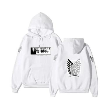 Imagem de Moletom Com Capuz Masculino De Anime Japonês Attack on Titan Casual So