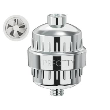 Imagem de O filtro de chuveiro de 25 estágios evita o acúmulo de incrustações, revitaliza a pele e as unhas do cabelo com água purificadora, amaciante de água dura, 99% de cloro de chumbo, flúor e produtos