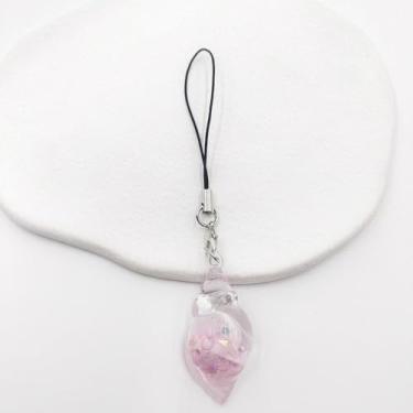 Imagem de Chaveiro com alça móvel, cordão para pendurar, pingente de telefone, moderno, corrente móvel de acrílico (rosa)