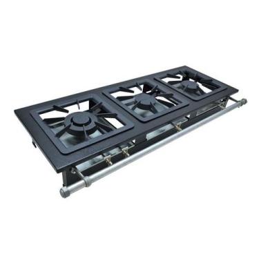 Imagem de Fogão Mesa Stori Premium 3 Bocas 40x40 3QD M3 Metalmaq