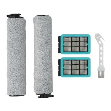 Imagem de Conjunto de substituição de 5 peças para Bissell CrossWave 3831 HF2 3845 3847 3848 - Inclui escovas de rolo e filtros para limpeza ideal do piso