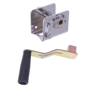 Imagem de menolana Manivela de metal para rede de vôlei, fácil de instalar, tensionador manual para postes de tênis e outras atividades esportivas.