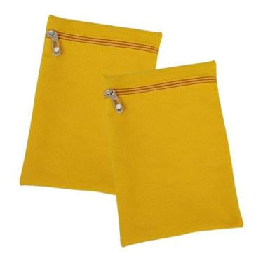 Imagem de CarpNettore 2x Bolso para celular com zíper, seguro, prático, leve e discreto, Yellow S