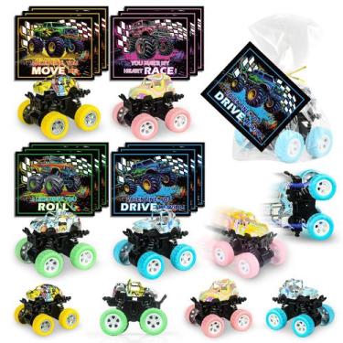 Imagem de Cartões de dia dos namorados para crianças com brinquedos Monster Truc