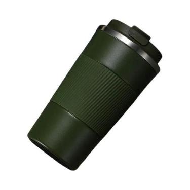 Imagem de Copo Térmico De Café Em Aço Inoxidável Duplo Isolado De 380ml 510ml Co