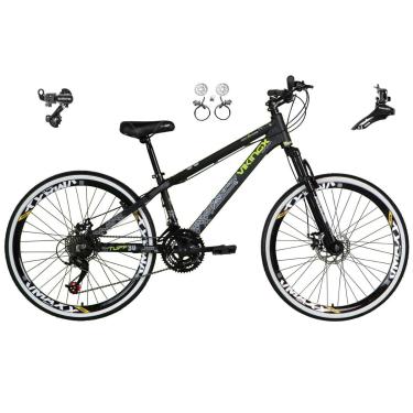 Imagem de Bicicleta Aro 26 Vikingx Tuff 21v Alumínio Shimano Freio Hidráulico Disco Aros Vmaxx MTB-Unissex
