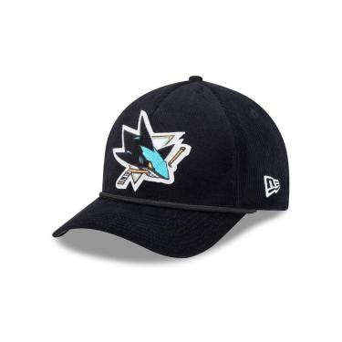 Imagem de BONE NEW ERA 9FORTY M-CROWN A-FRAME SAN JOSE SHARKS NHL PRETO-Masculino