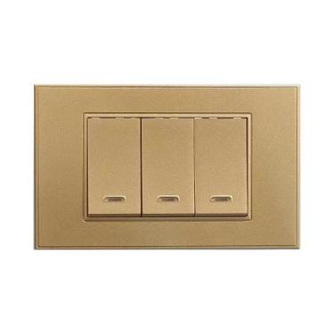 Imagem de Interruptor De Parede Inteligente Tuya Wi-Fi Com Controle Por Voz via 