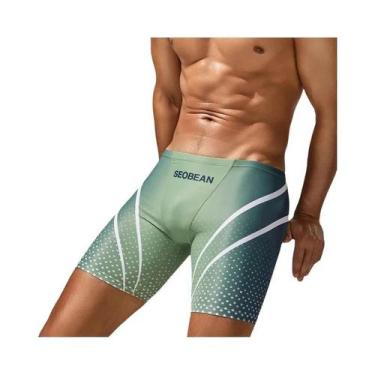 Imagem de Novo maiô masculino de cintura baixa, roupa de banho longa VORTEX GRAD