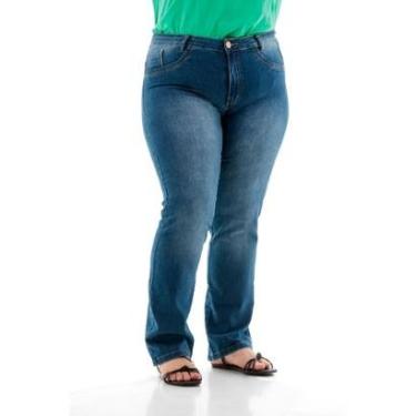 Imagem de Calça Jeans Feminina Clássica Detalhe 2 Ag. Finas-Feminino