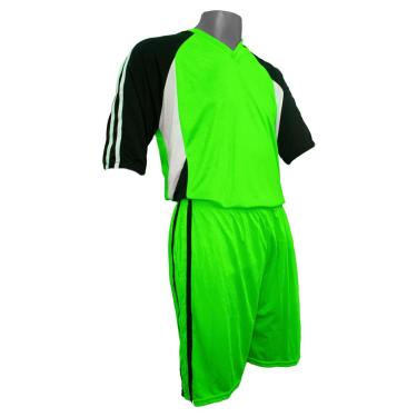 Imagem de Kit Conjunto Uniforme e Calção 4 + 1 Goleiro Estampados-Masculino