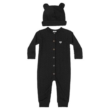 Imagem de Macacão e touca Tricô para Bebê Menina Quimby-Feminino