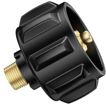 Imagem de 2 peças QCC1 adaptador de tanque de propano encaixe de gás para rosca macho de 1/4 polegada NPT, kit de montagem de conector de tanque de propano para regulador, mangueira de propano, adaptador de
