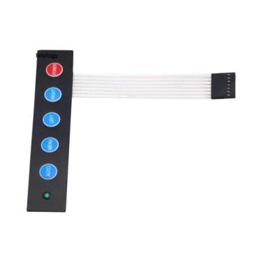 Imagem de Kit De Teclado Matricial De 6 Teclas Com Painel De Controle LED Para A