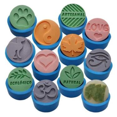 Imagem de Kit 12 Moldes Silicone Biscuit Resina Sabonete Artesanais - Ilove3d